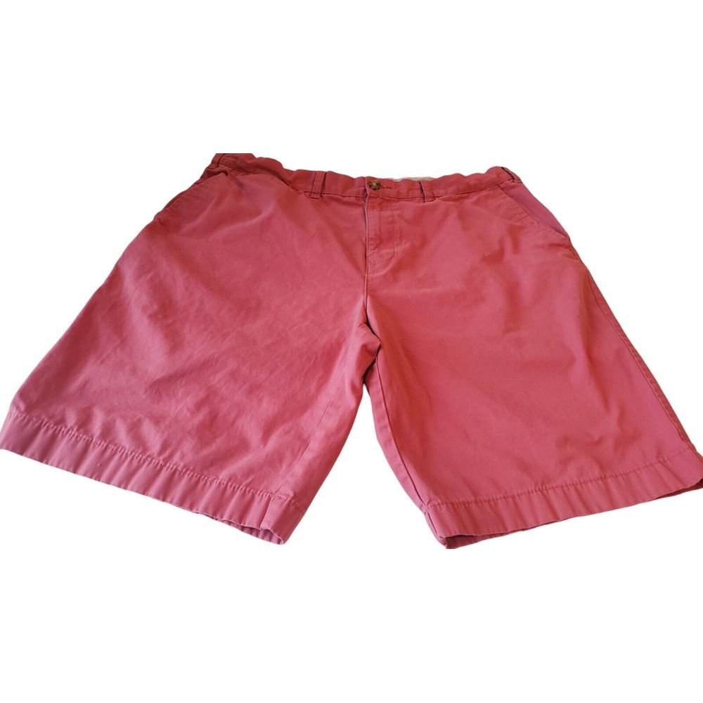 Tommy Hilfiger Men's Classic Regular Fit Pink Chino Flat Front Shorts W38 Preppy
